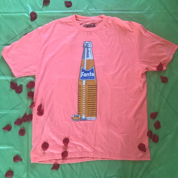SOLD 1970s Fanta Bottle Vintage Graphic T shirt - Picture 1 of 8